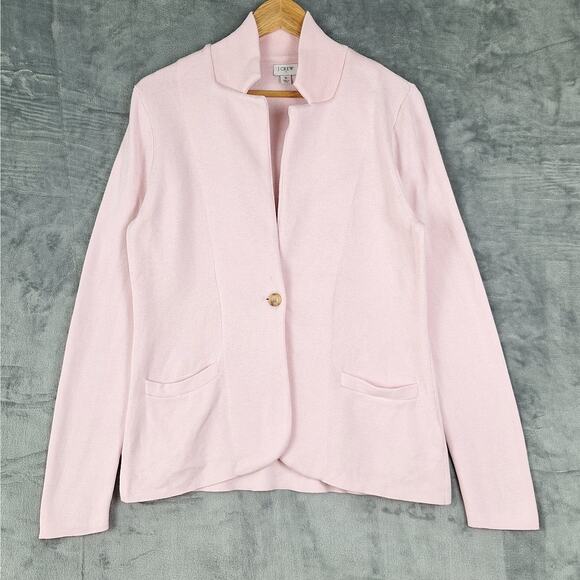 J Crew Blazer Small Pink Schoolboy Sweater Preppy Classic Minimalist‎ Academia - Picture 1 of 10